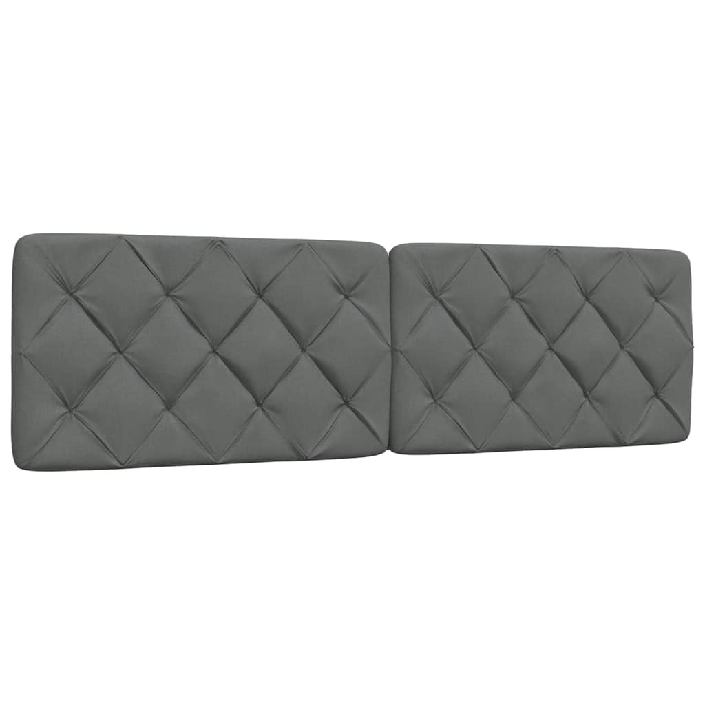 Kopfteil-Kissen Dunkelgrau 180 cm Stoff