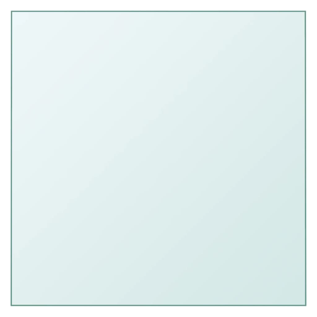 Tischplatte Transparent 40x40 cm Hartglas