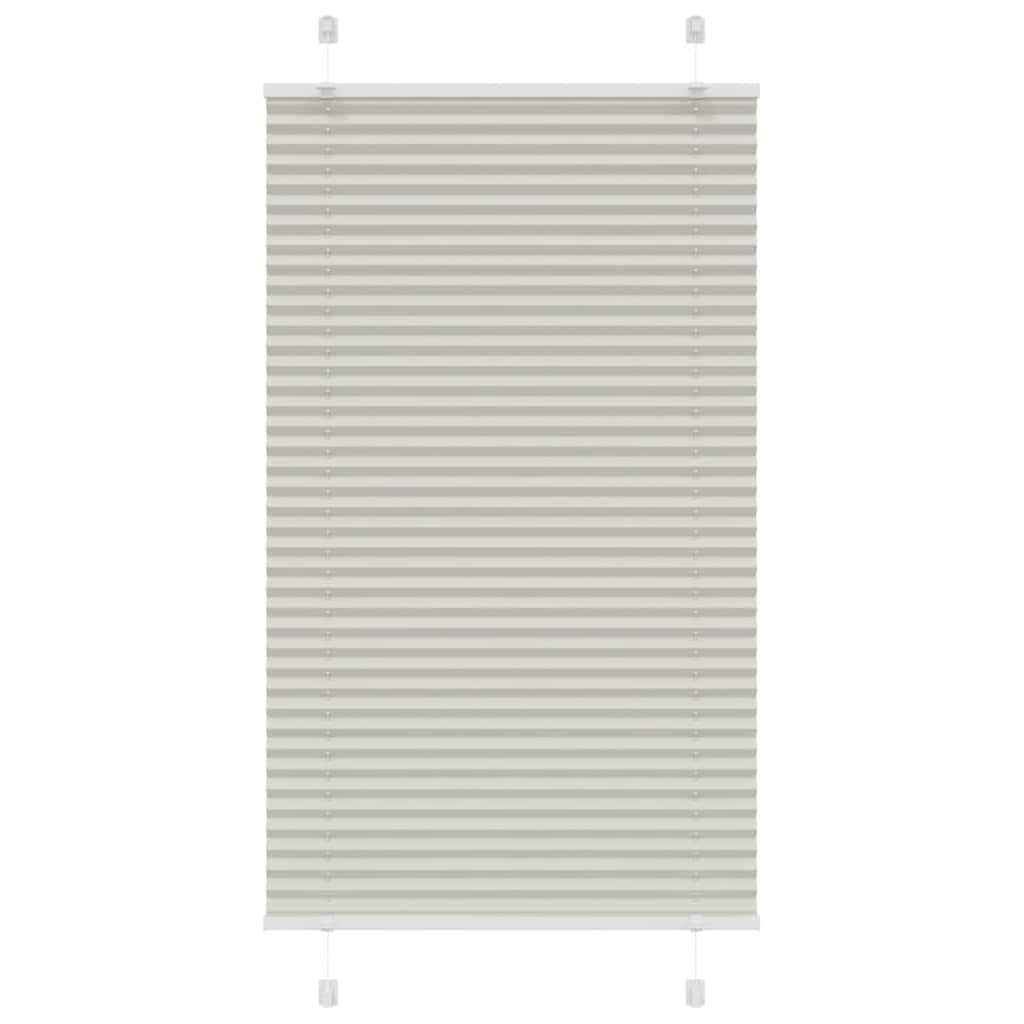 Plissee Hellgrau 80x100 cm Stoffbreite 79,4 cm Polyester