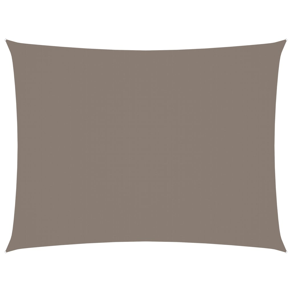 Sonnensegel Oxford-Gewebe Rechteckig 6x7 m Taupe