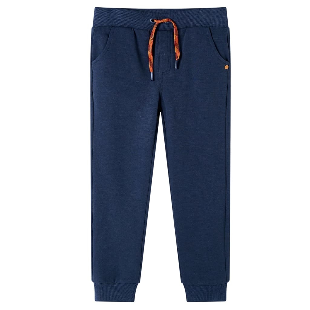 Kinder-Trainingshose Marineblau Melange 116