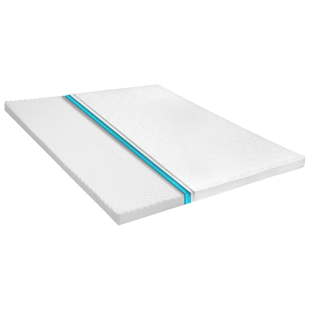 Matratzenauflage 160 x 200 cm Kaltschaum Ei-Profil 6 cm