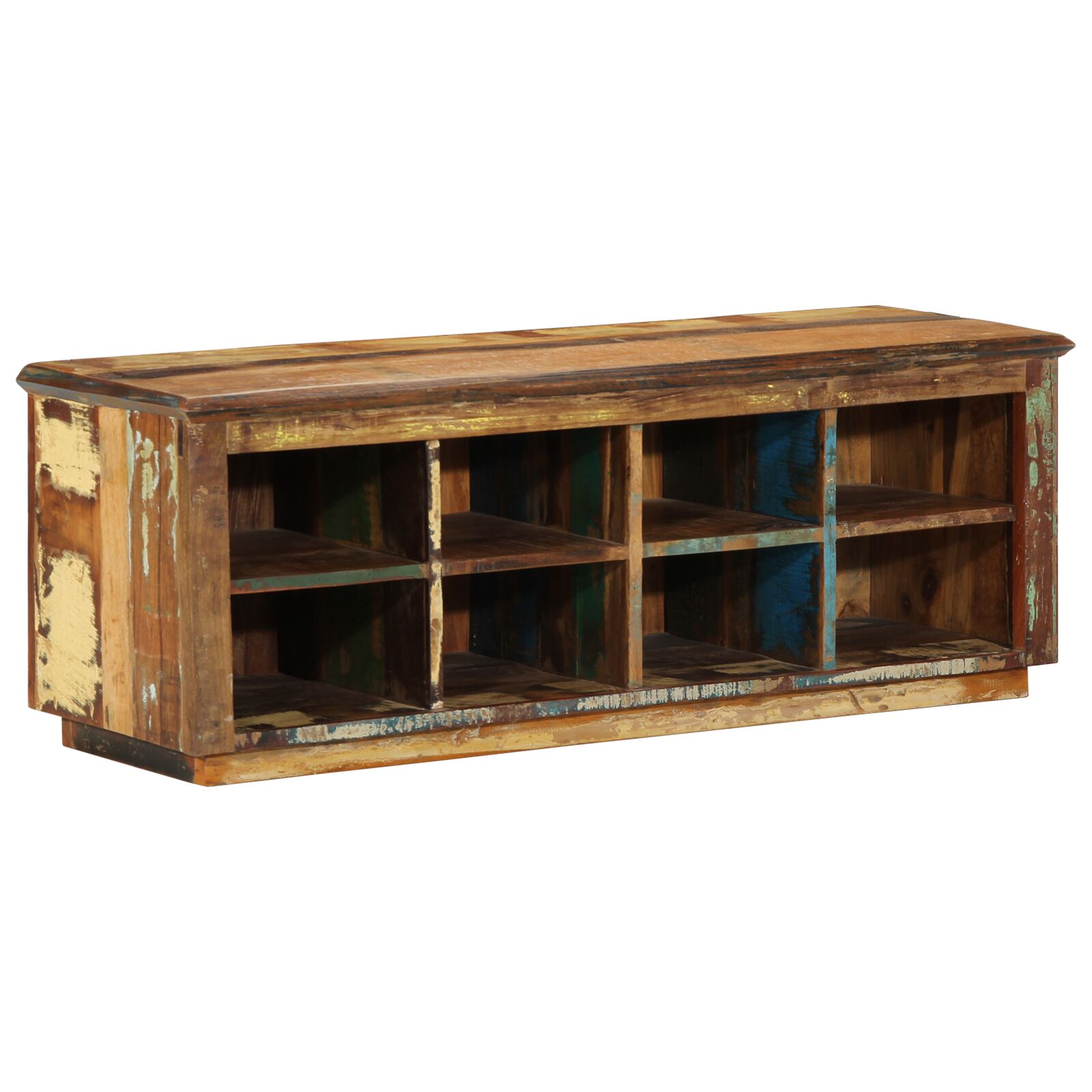 Schuhbank 110x35x40 cm Massivholz Altholz