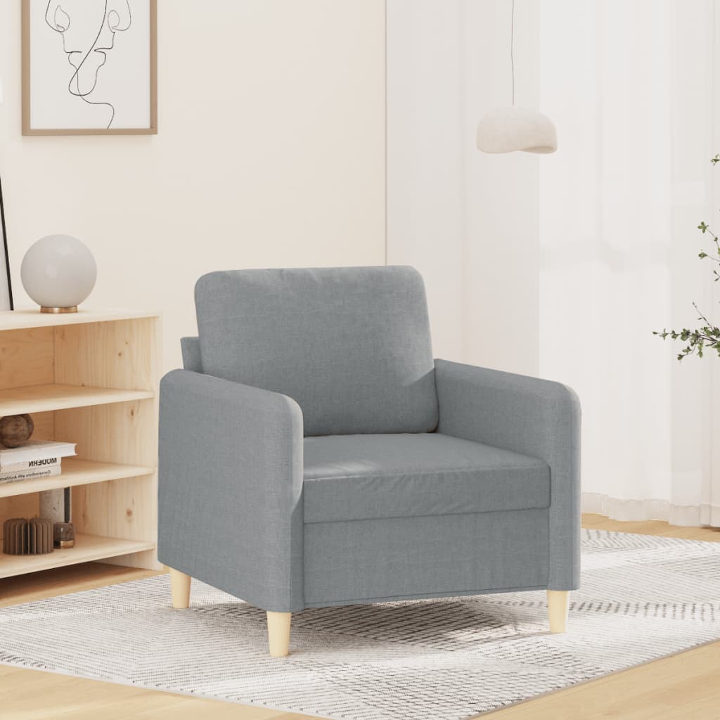 Sessel Hellgrau 60 cm Stoff Sessel Hellgrau 60 cm Stoff