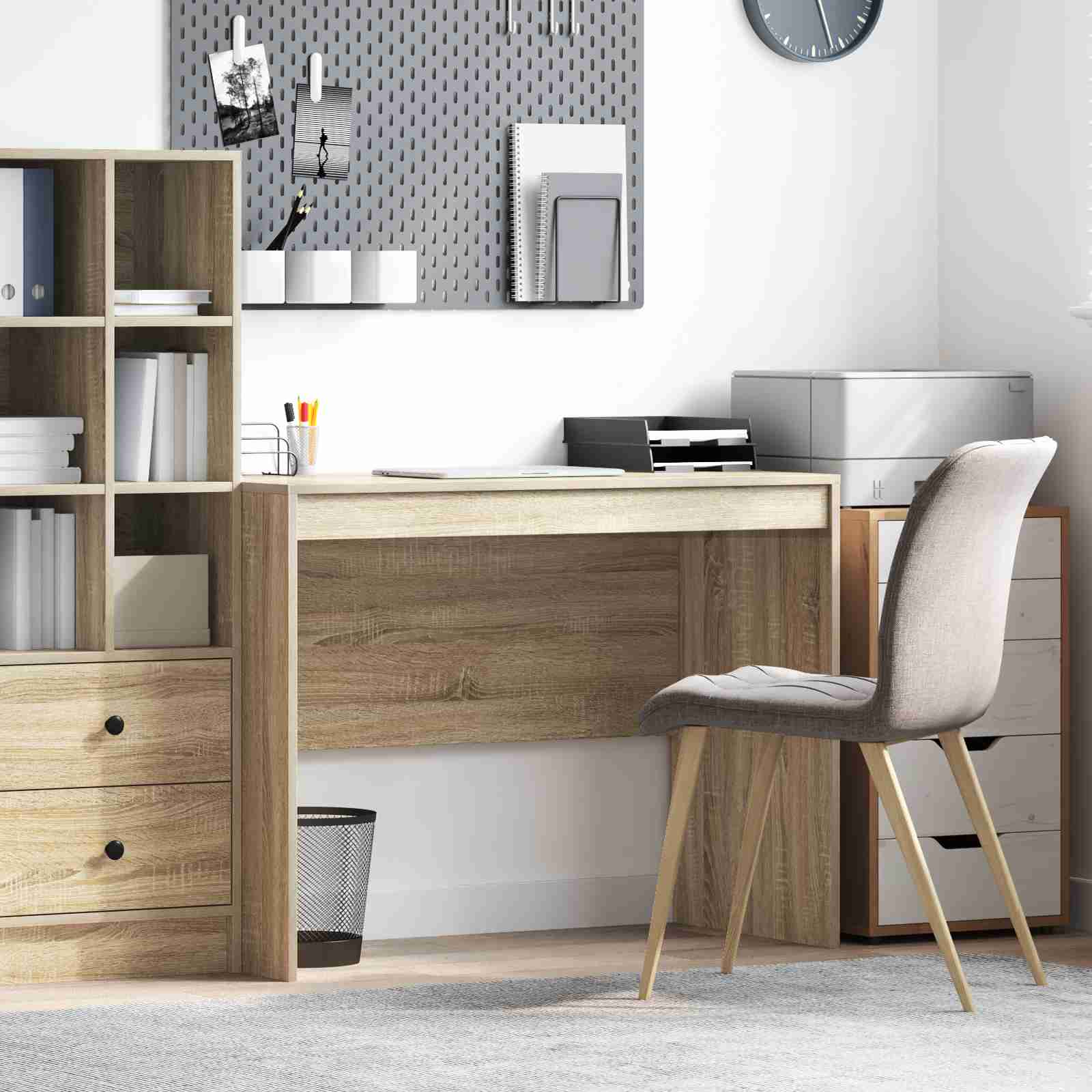 Schreibtisch Sonoma-Eiche MDF mit Sonoma-Eichenfurnier