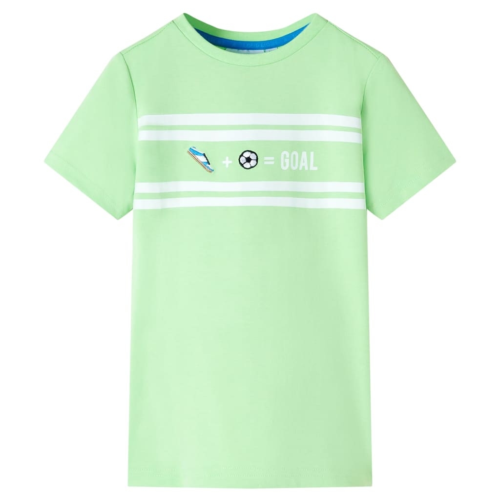 Kinder T-Shirt Neongrün 92