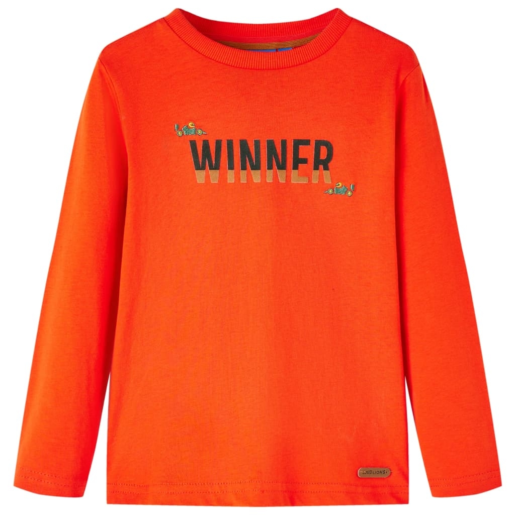Kinder-Langarmshirt Hellorange 116 Kinder-Langarmshirt Hellorange 116