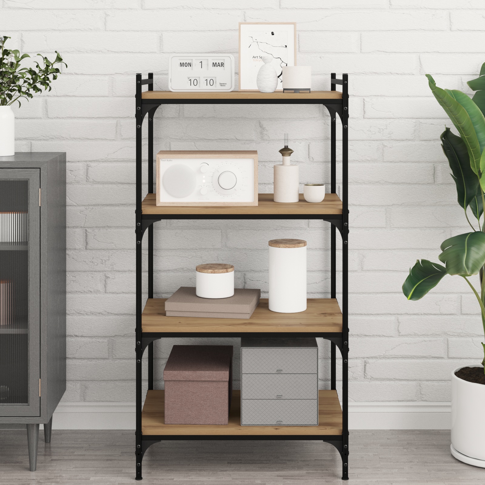 Bücherregalbrett 4 pcs Braun 100 x 40 x 1.5cm Spanplatte