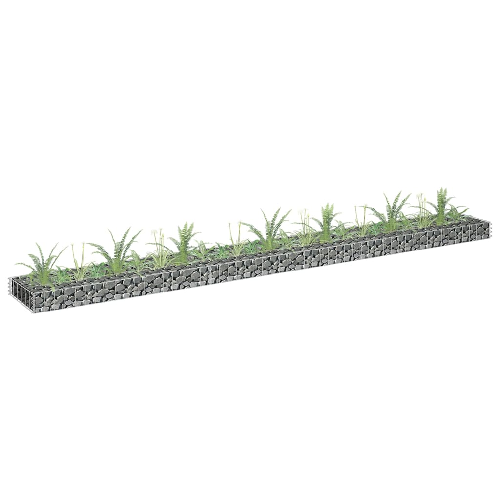 Gabionen-Hochbeet Verzinkter Stahl 270x30x10 cm Gabionen-Hochbeet Verzinkter Stahl 270x30x10 cm