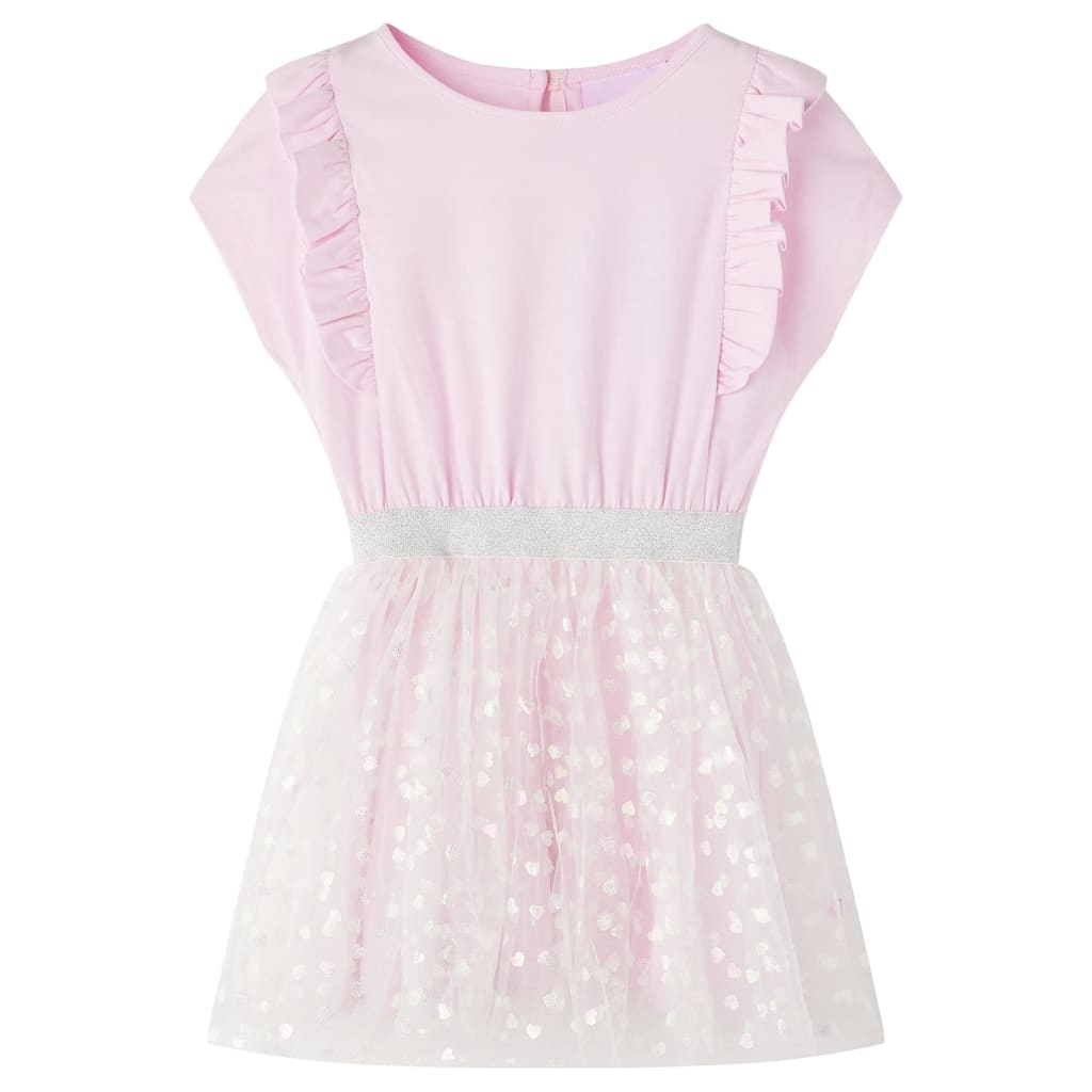 Kinderkleid mit Rüschen Hellrosa 116 Kinderkleid mit Rüschen Hellrosa 116