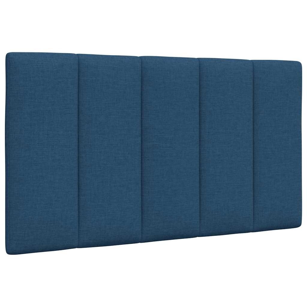 Kopfteil-Kissen "Hanko" Blau 90 cm Stoff