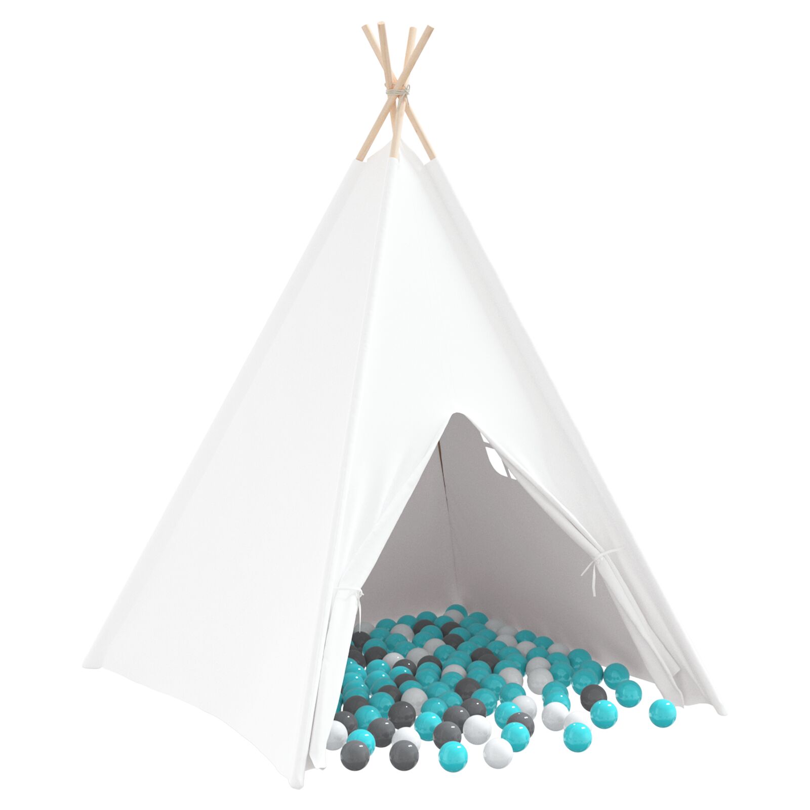 Kinder-Teepee Zelt mit Tasche Pfirsich & Spielbälle Haut Weiß Kinder-Teepee Zelt mit Tasche Pfirsich & Spielbälle Haut Weiß