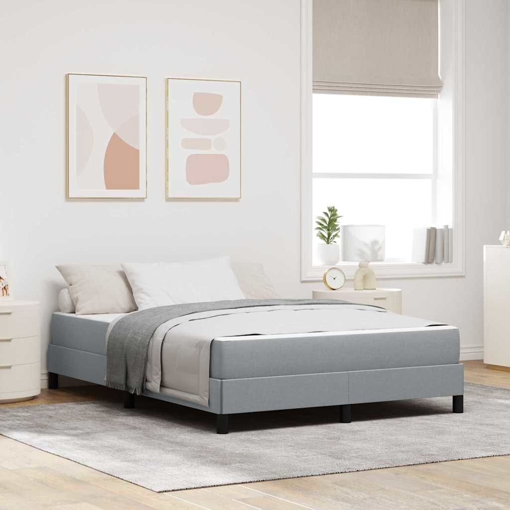 Boxspringbett Sonstiges Hellgrau 160 x 200 cm Stoff