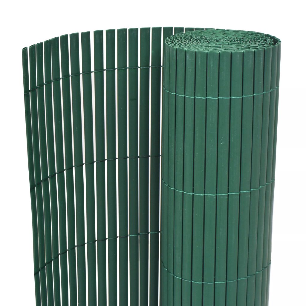 Gartenzaun Doppelseitig PVC 90×300 cm Grün Gartenzaun Doppelseitig PVC 90×300 cm Grün