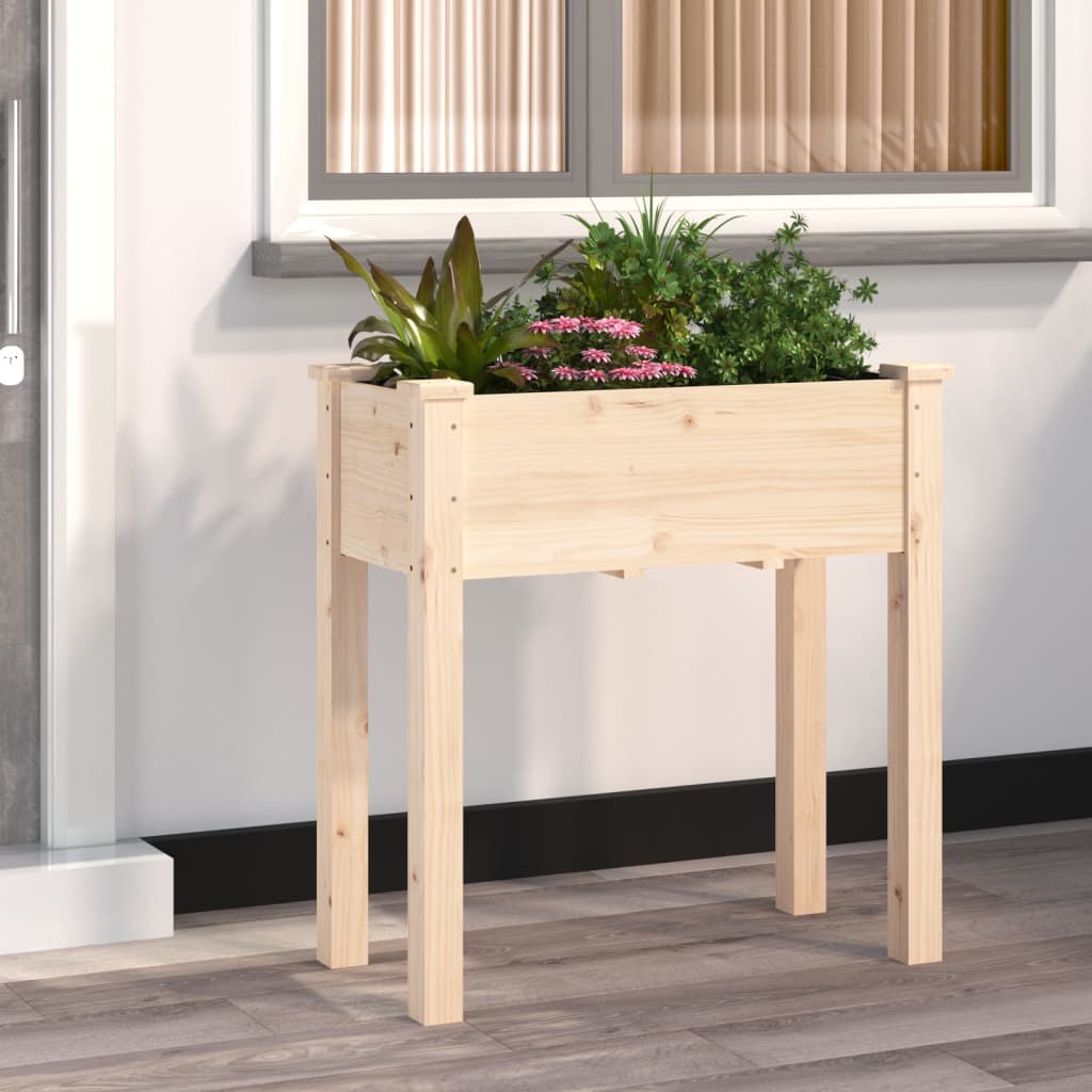 Pflanzkübel mit Einsatz 71x37x76 cm Massivholz Tanne Pflanzkübel mit Einsatz 71x37x76 cm Massivholz Tanne