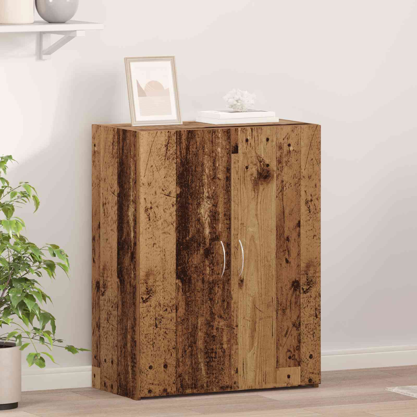 Büroschrank Altes Holz 60x32x77,5 cm Holzwerkstoff