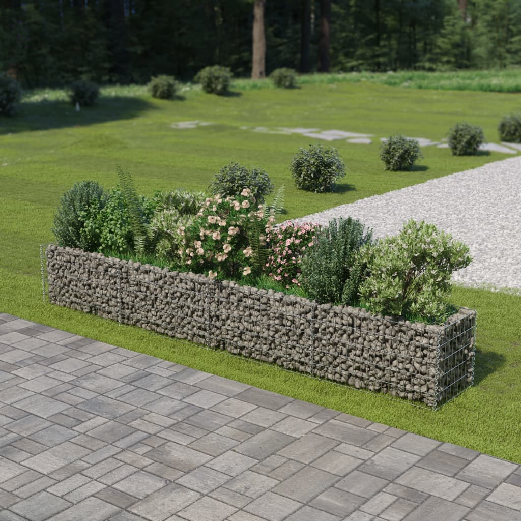 Gabionen-Hochbeet Verzinkter Stahl 360×50×50 cm Gabionen-Hochbeet Verzinkter Stahl 360×50×50 cm