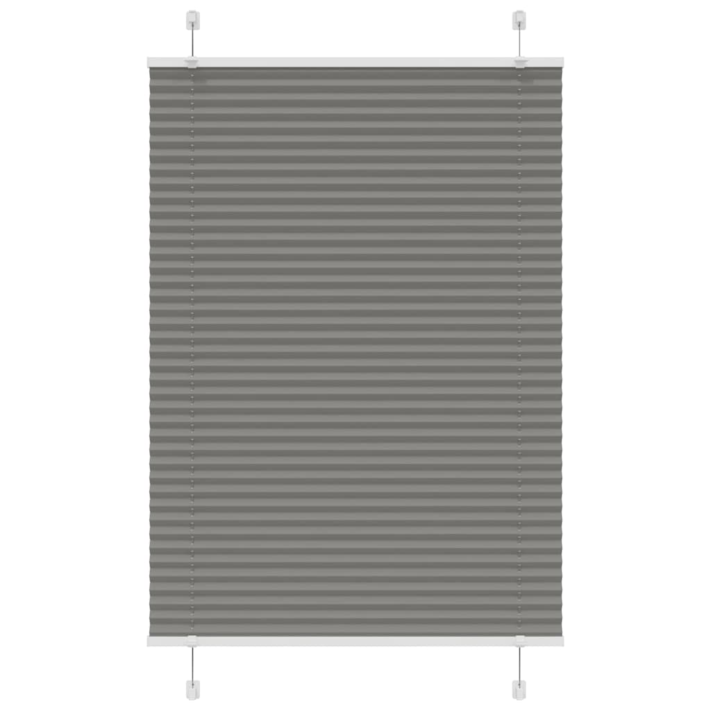Plissee Anthrazit 90x150 cm Stoffbreite 89,4 cm Polyester