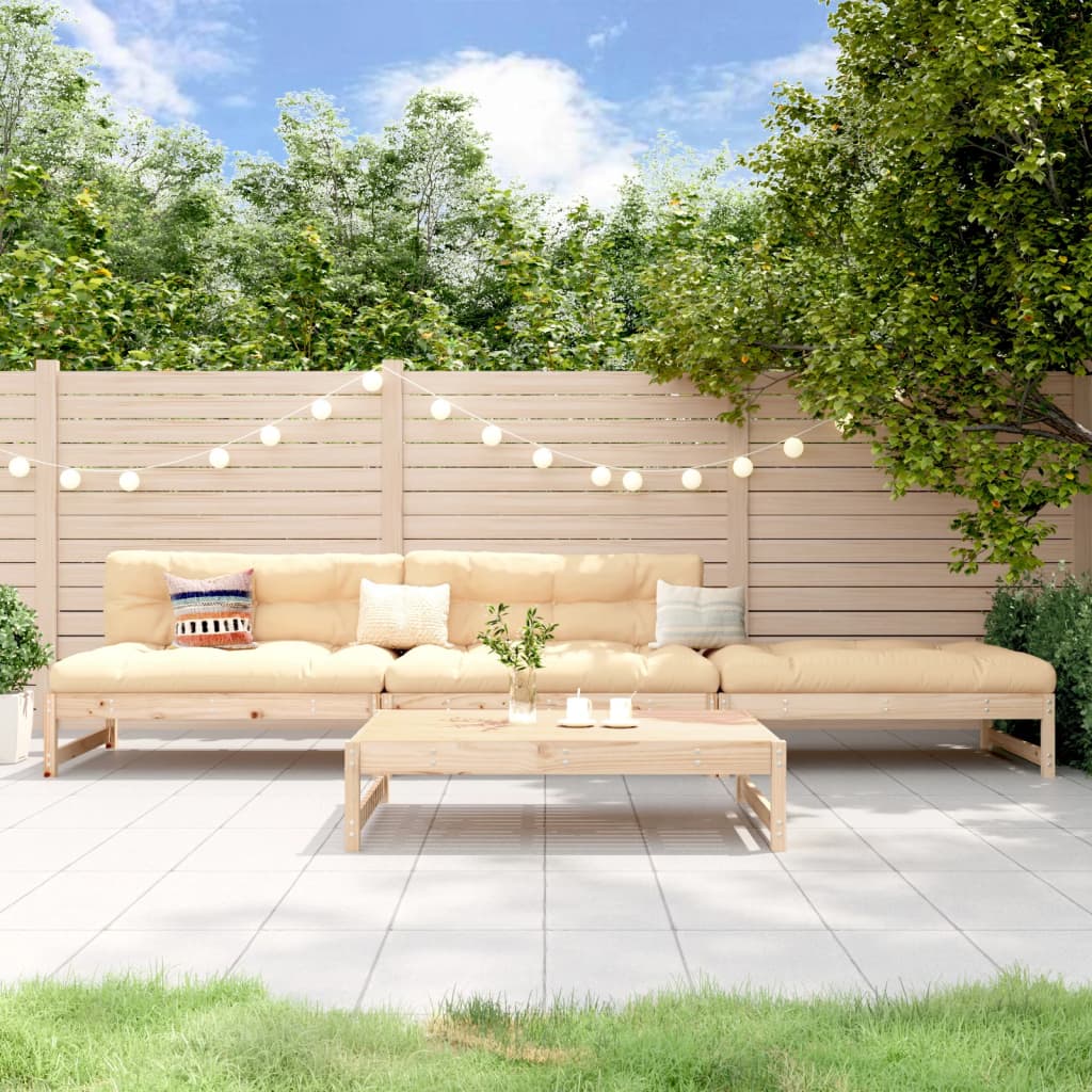 4-tlg. Garten-Lounge-Set Massivholz Kiefer 4-tlg. Garten-Lounge-Set Massivholz Kiefer