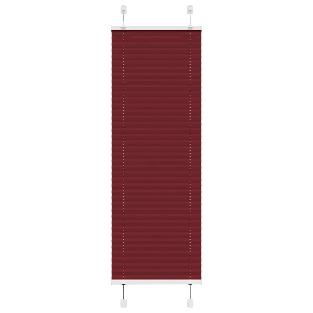 Plissee Bordeauxrot 50x150 cm Stoffbreite 49,4 cm Polyester