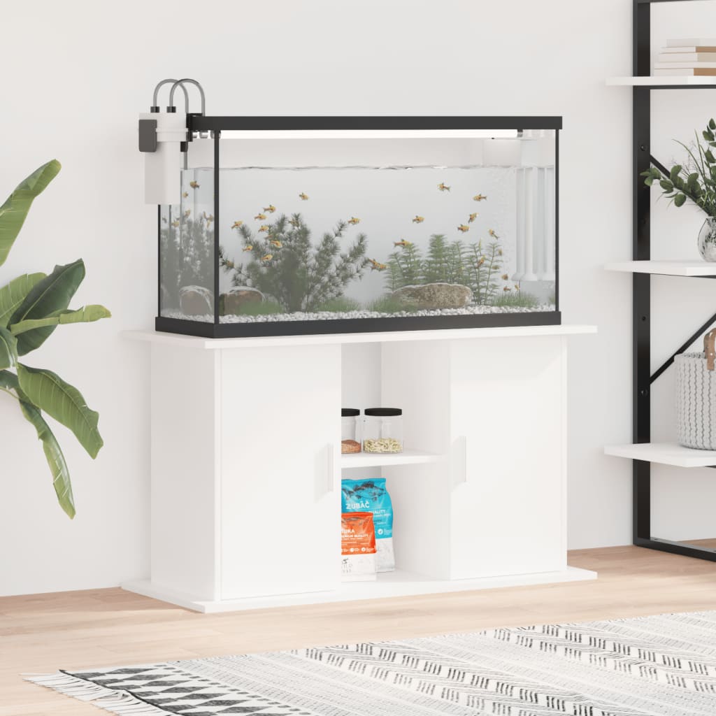Aquariumständer Weiß 101x41x58 cm Holzwerkstoff
