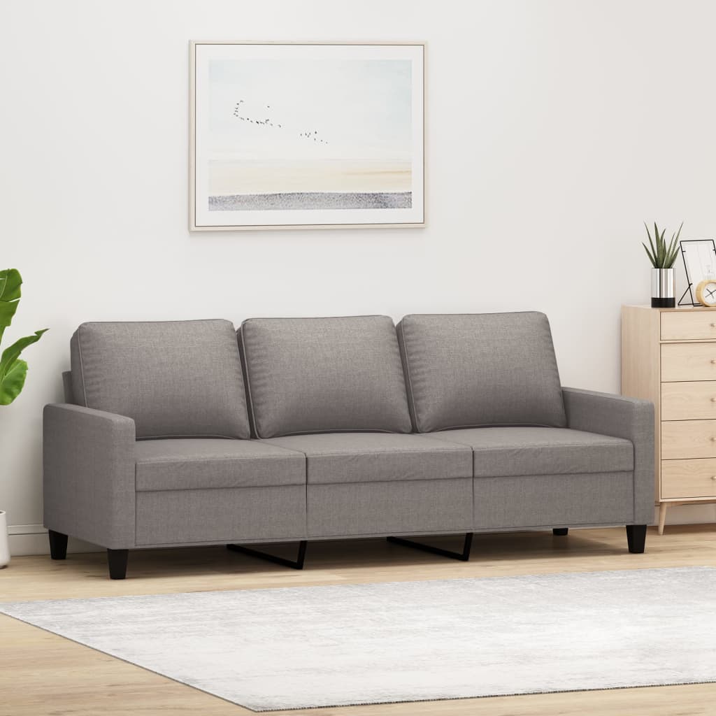 3-Sitzer-Sofa Taupe 180 cm Stoff 3-Sitzer-Sofa Taupe 180 cm Stoff