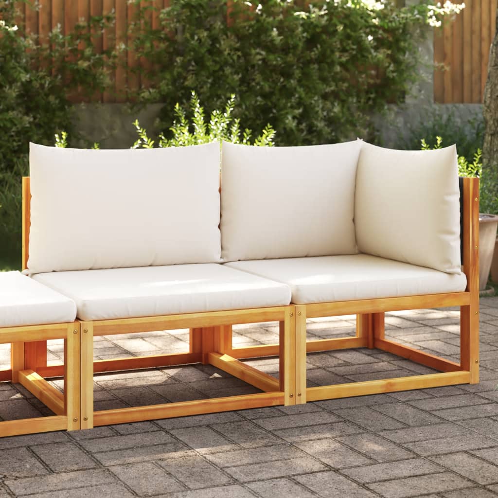 Gartensofa mit Kissen 2-Sitzer Massivholz Akazie Gartensofa mit Kissen 2-Sitzer Massivholz Akazie