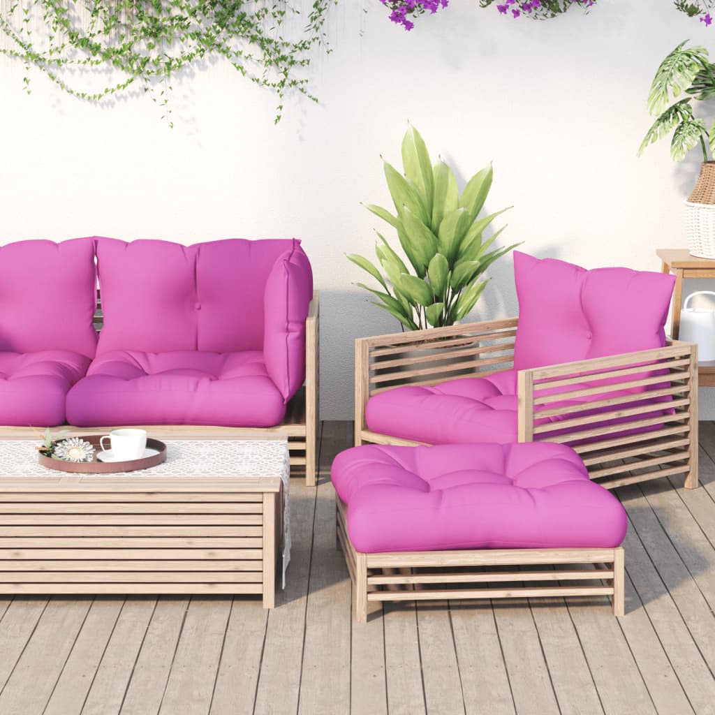 Palettenkissen 2 Stk. Rosa Oxford-Gewebe Palettenkissen 2 Stk. Rosa Oxford-Gewebe
