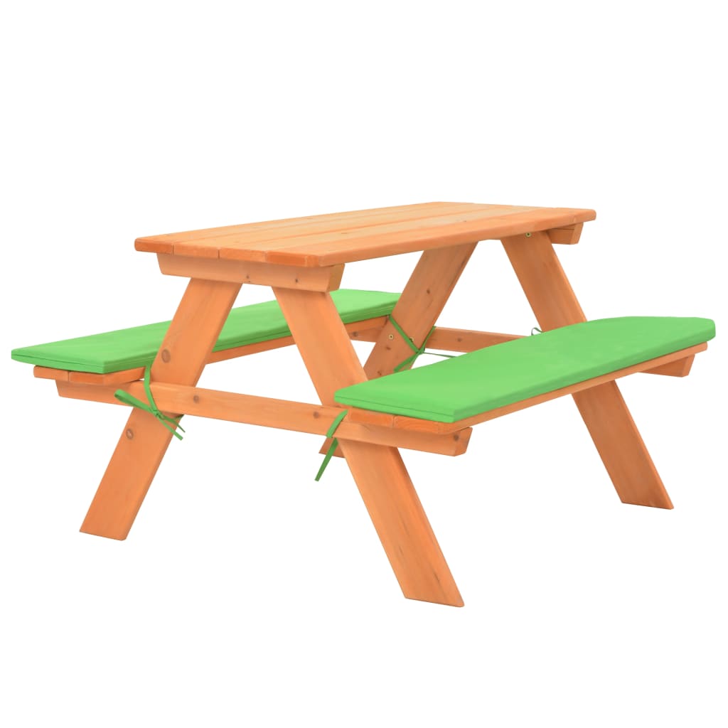 Kinder-Picknicktisch mit Bänken 89×79×50 cm Massivholz Tanne Kinder-Picknicktisch mit Bänken 89×79×50 cm Massivholz Tanne