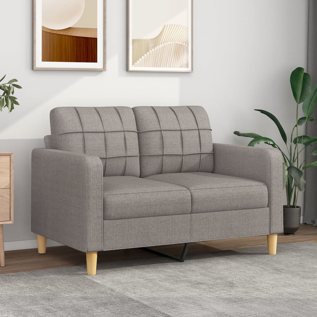 2-Sitzer-Sofa Taupe 120 cm Stoff 2-Sitzer-Sofa Taupe 120 cm Stoff