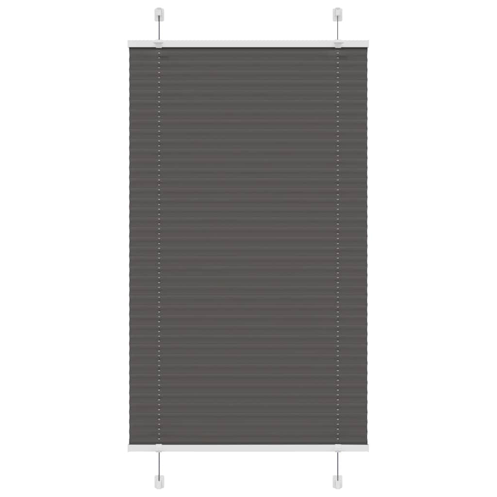 Plissee Schwarz 70x150 cm Stoffbreite 69,4 cm Polyester