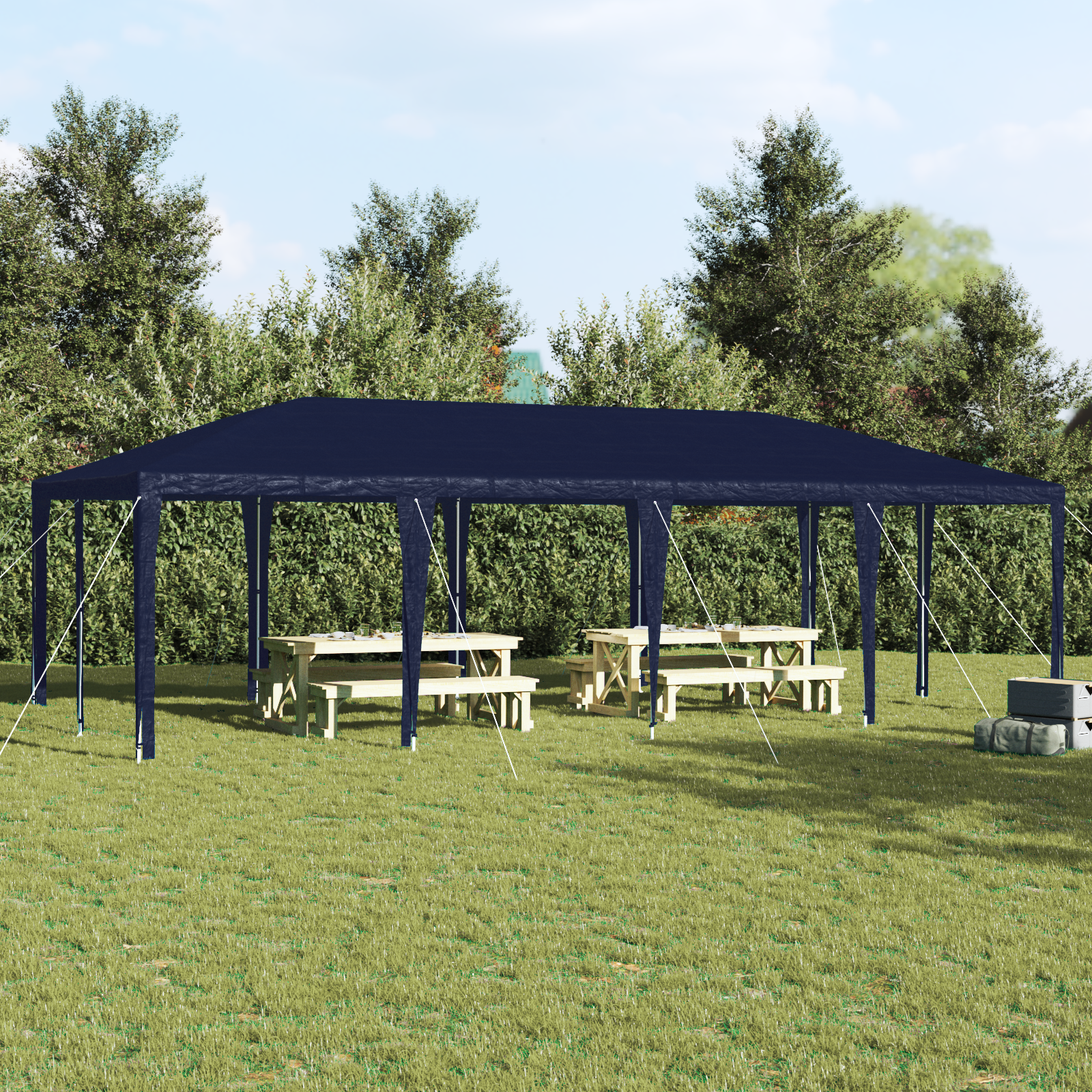 Party Zelt Blau 8x4 m PE