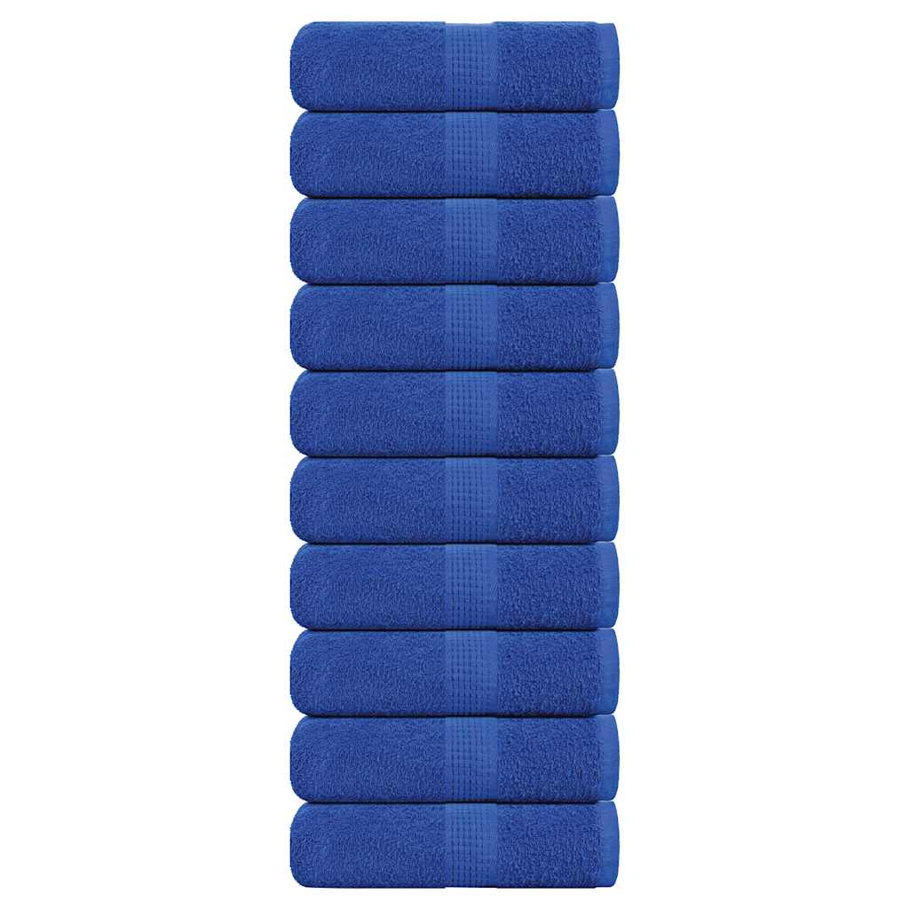Gästetücher 10 Stk. Blau 30x50 cm 360 g/m² 100% Baumwolle