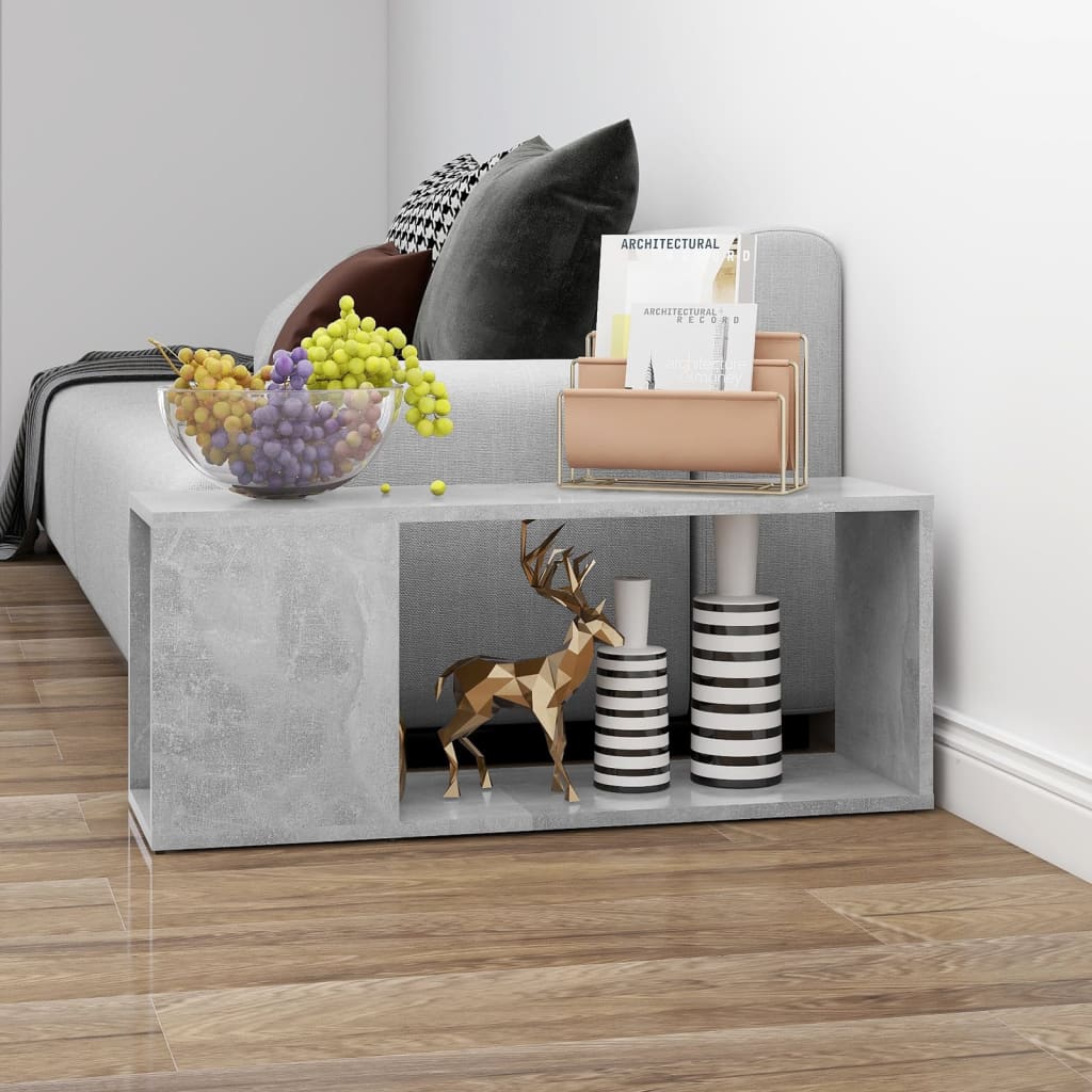 TV-Schrank Betongrau 80x24x32 cm Holzwerkstoff