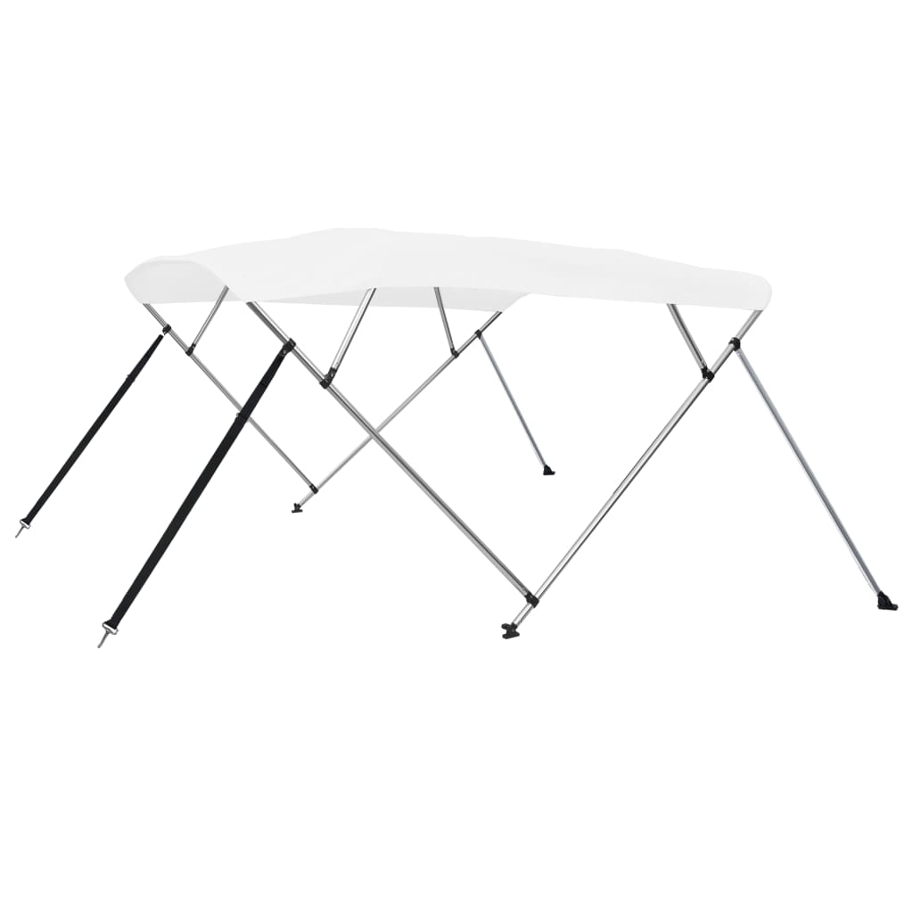 4-Bow Bimini Top Weiß 243x180x137 cm