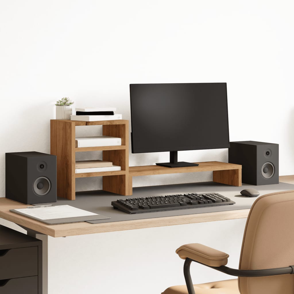 Monitorständer mit Schreibtisch-Organizer Artisan-Eiche Monitorständer mit Schreibtisch-Organizer Artisan-Eiche