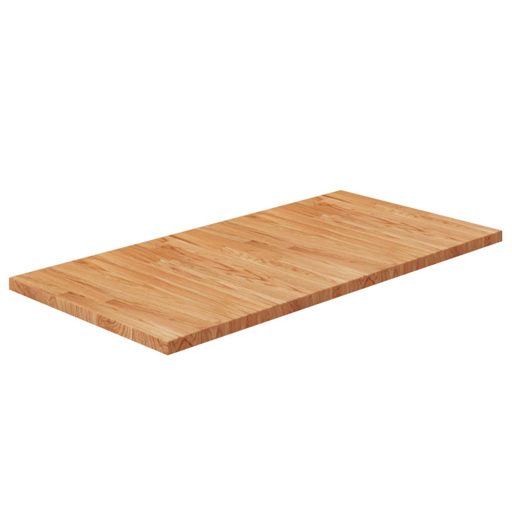 Waschtischplatte Hellbraun 100x50x2,5 cm Massivholz Behandelt