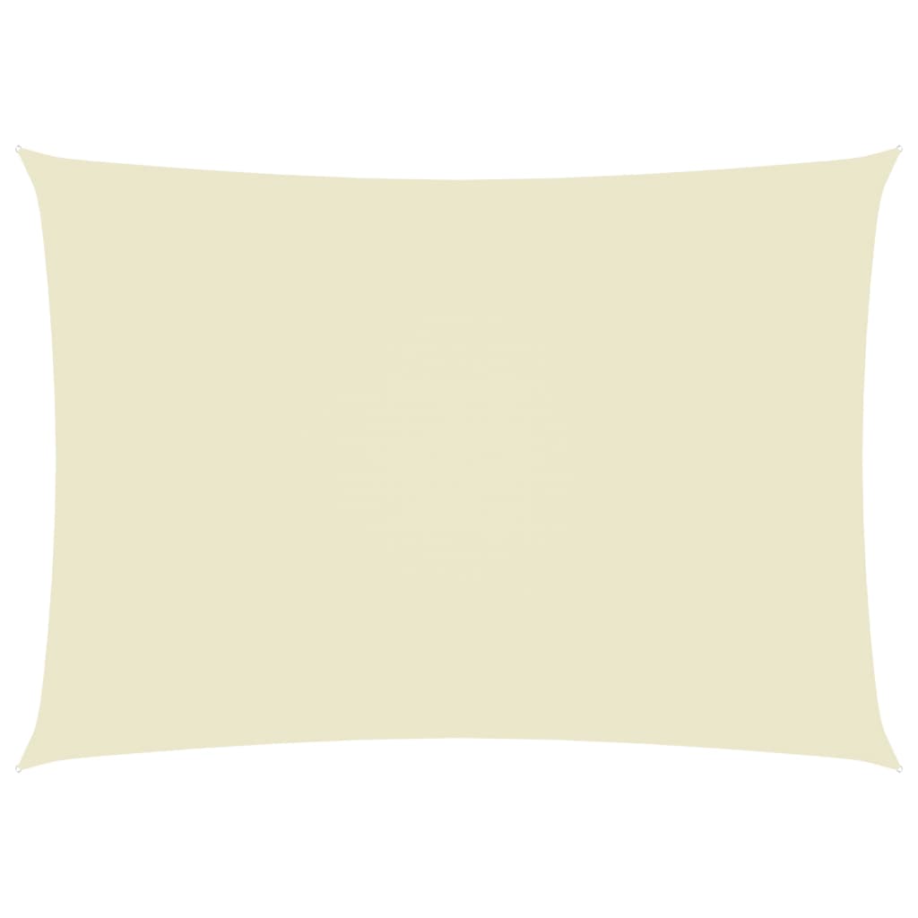 Sonnensegel Oxford-Gewebe Rechteckig 3,5x5 m Creme