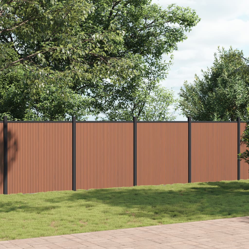 Zaunelement Braun 872x186 cm WPC