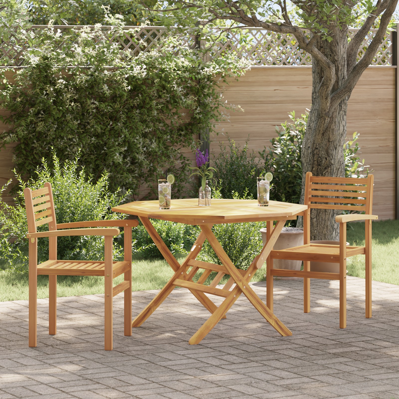 Garten Stapelstühle 2 pcs Braun 55.5 x 55.5 x 90 cm Garten Stapelstühle 2 pcs Braun 55.5 x 55.5 x 90 cm
