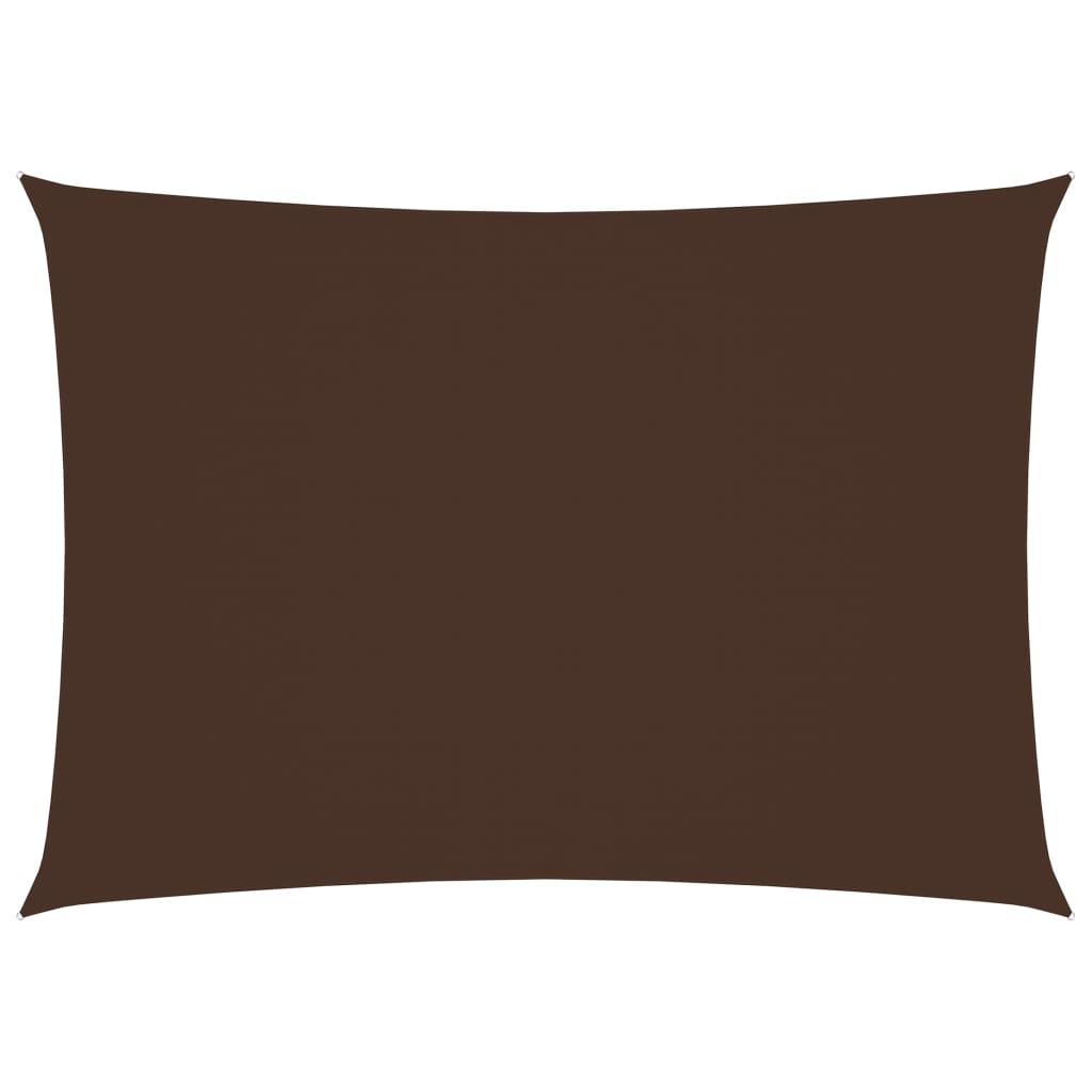Sonnensegel Oxford-Gewebe Rechteckig 3,5x5 m Braun