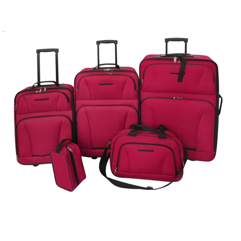 Reiseset Kofferset 5-teilig Rot Reiseset Kofferset 5-teilig Rot