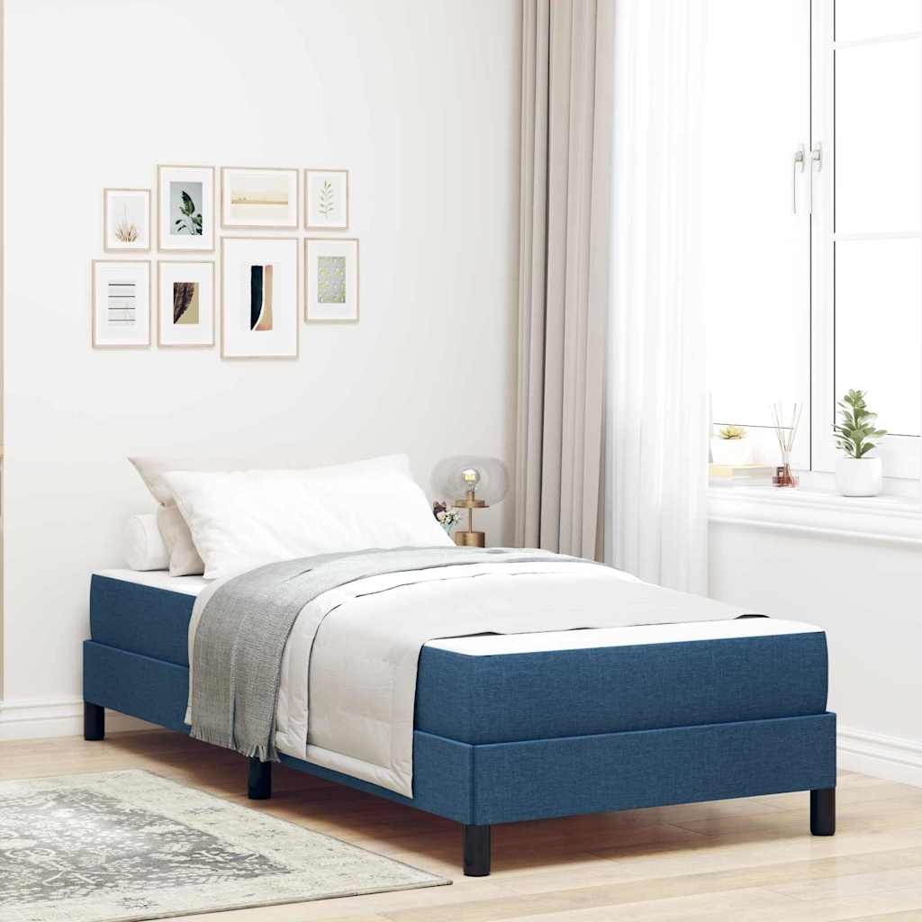 Boxspringbett Sonstiges Blau 80 x 200 cm Stoff
