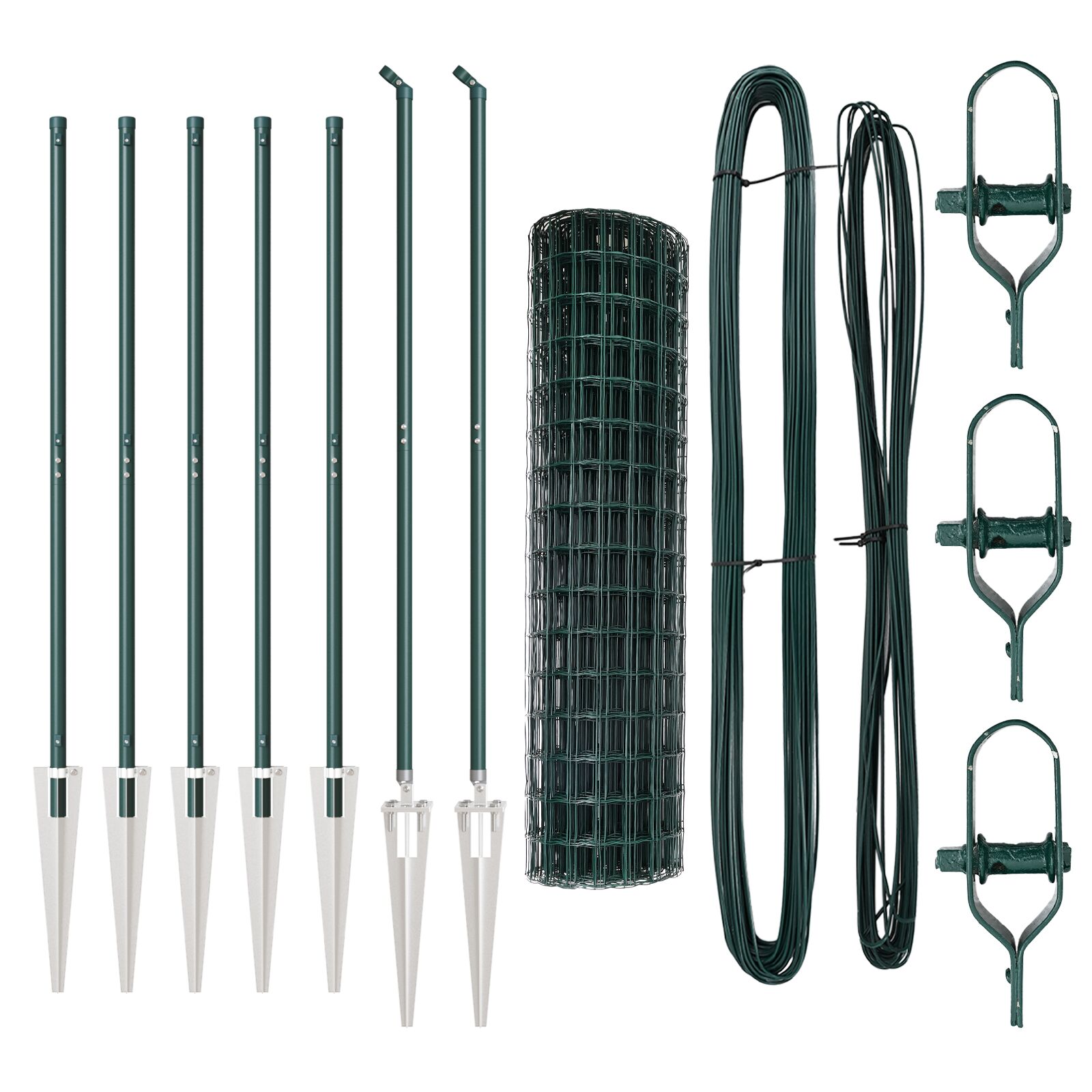 Euro Zaun Set aus 2 Grün Metall 10 x 1,2 m Langlebig