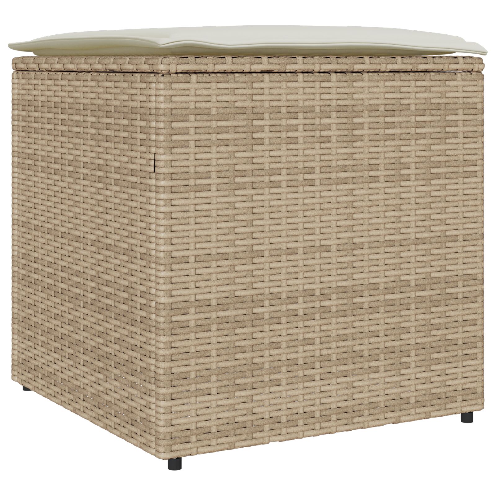 Aufbewahrungskasten Beige und cremeweiß