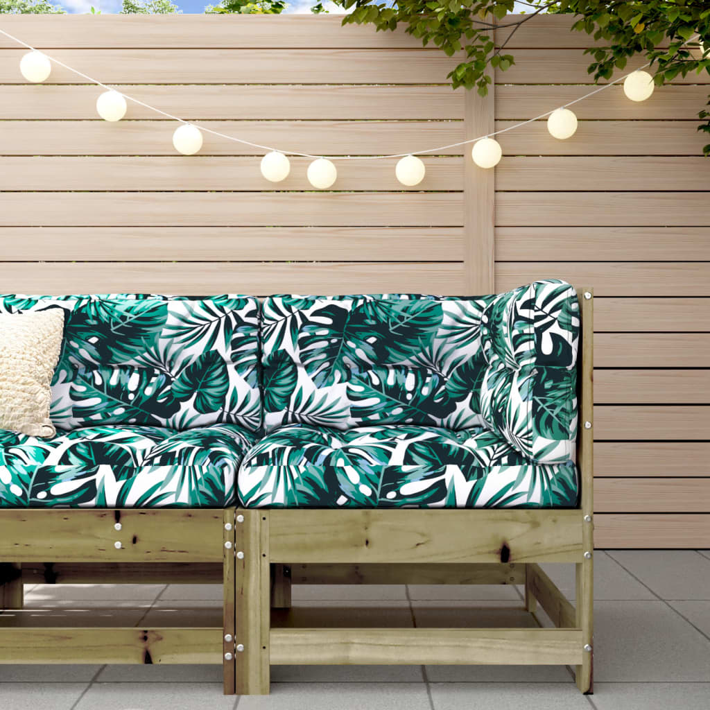 Ecksofa mit Kissen Kiefernholz Imprägniert Ecksofa mit Kissen Kiefernholz Imprägniert