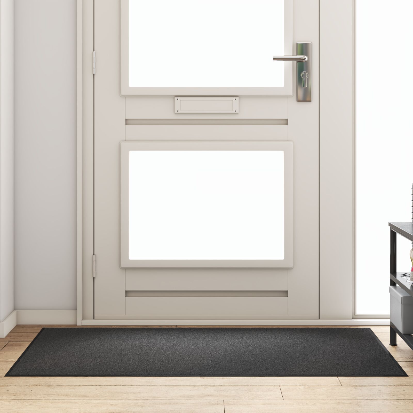 vidaXL Fußmatte rechteckig Anthrazit 90x150 cm