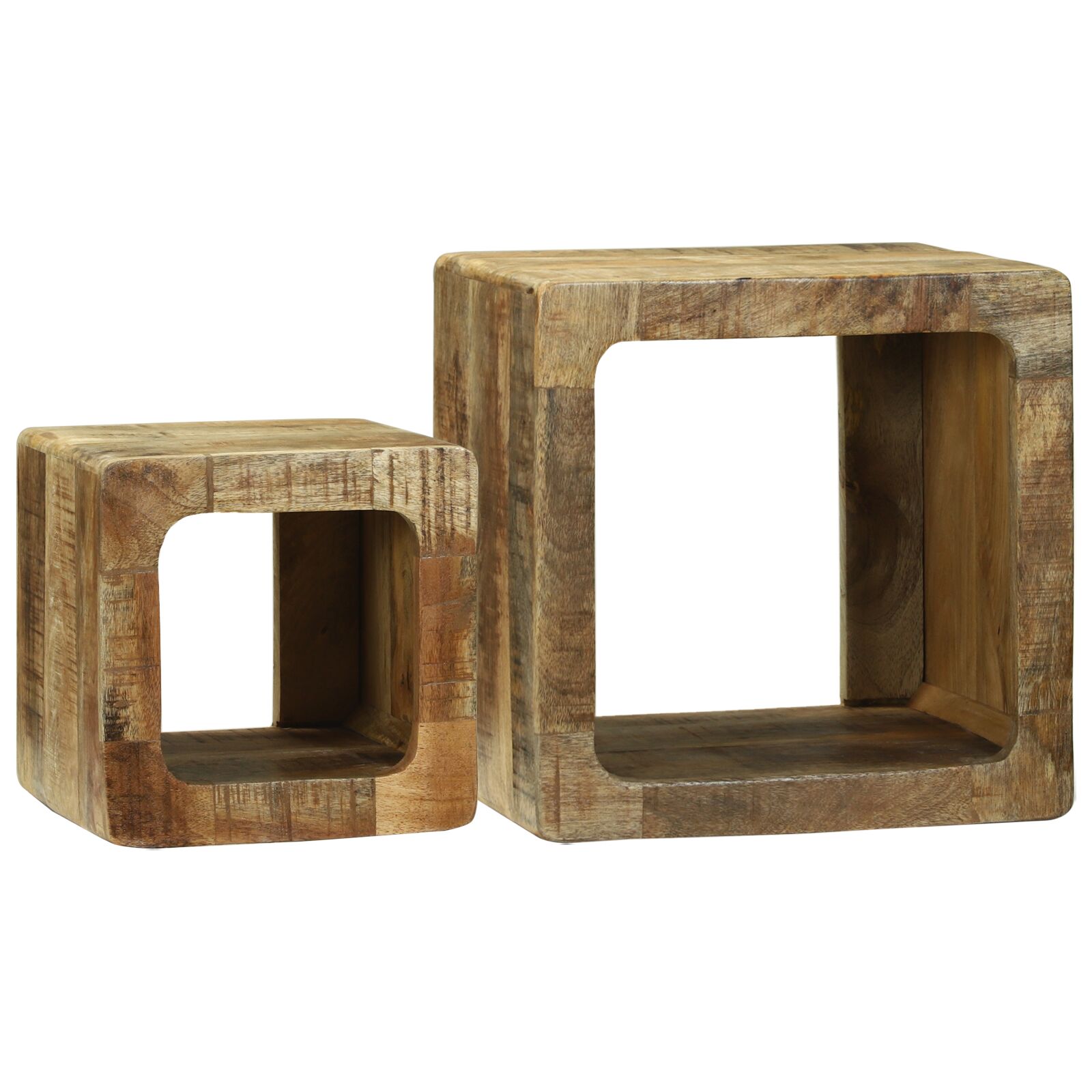 TV-Einheit 36x36x30 cm Massivholz Mango