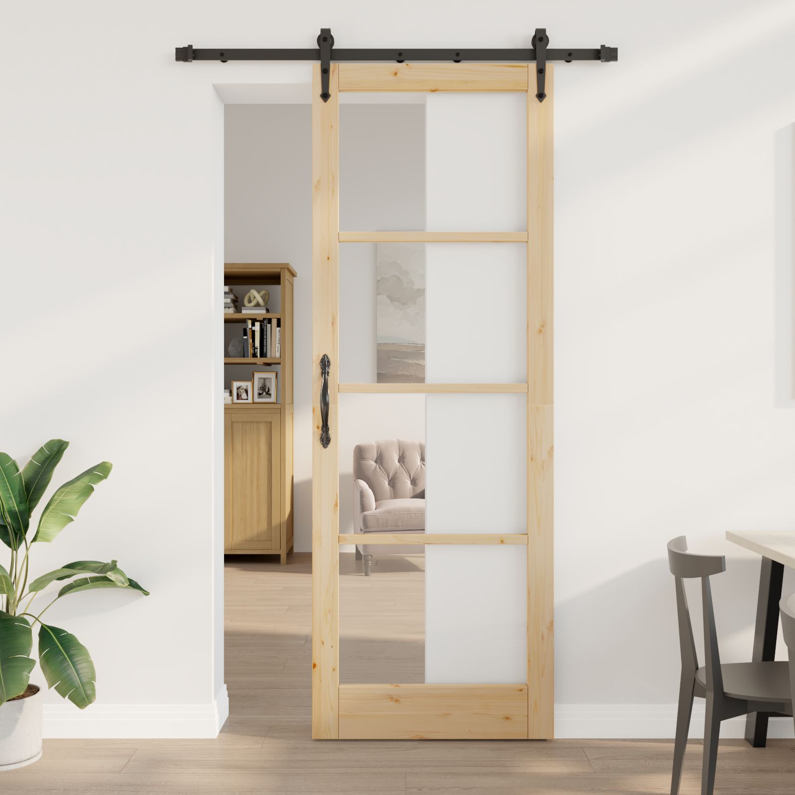 Schiebetür mit Beschlagset 'ORKDAL'83x232 cm
