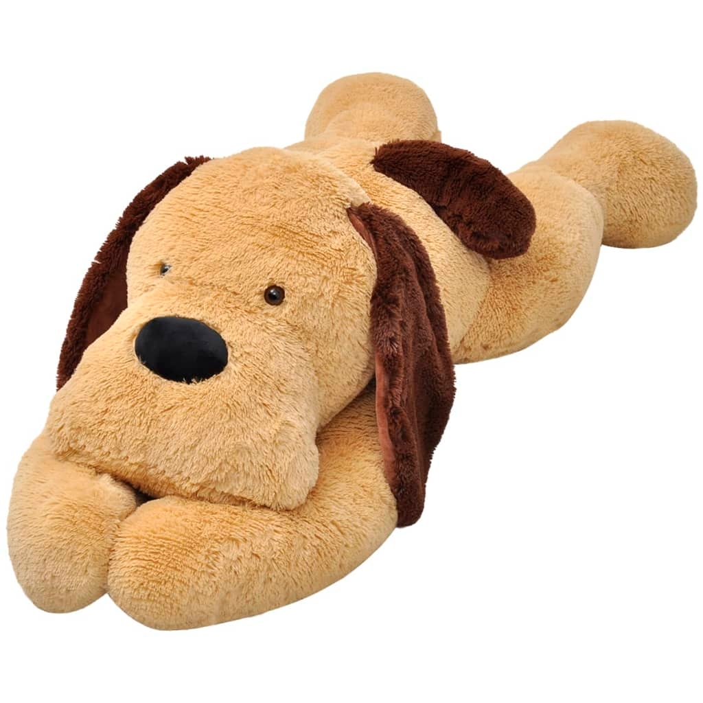 Hund Kuscheltier Plüsch Braun 80 cm Hund Kuscheltier Plüsch Braun 80 cm